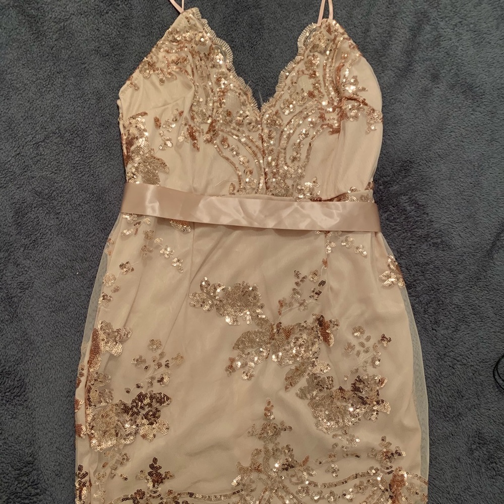 Gold sequin dress - never worn